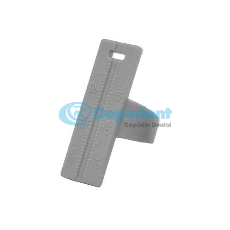 ANILLO REGLA ENDODONCIA PLASTICO GRIS DGO