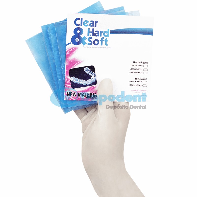 ACETATO SUAVE CAL .80 20 PZA CLEAR & HARD SOFT