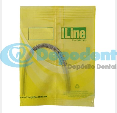 ARCO INFERIOR NITI ILINE .019 X .025 10 PZA BORGATTA