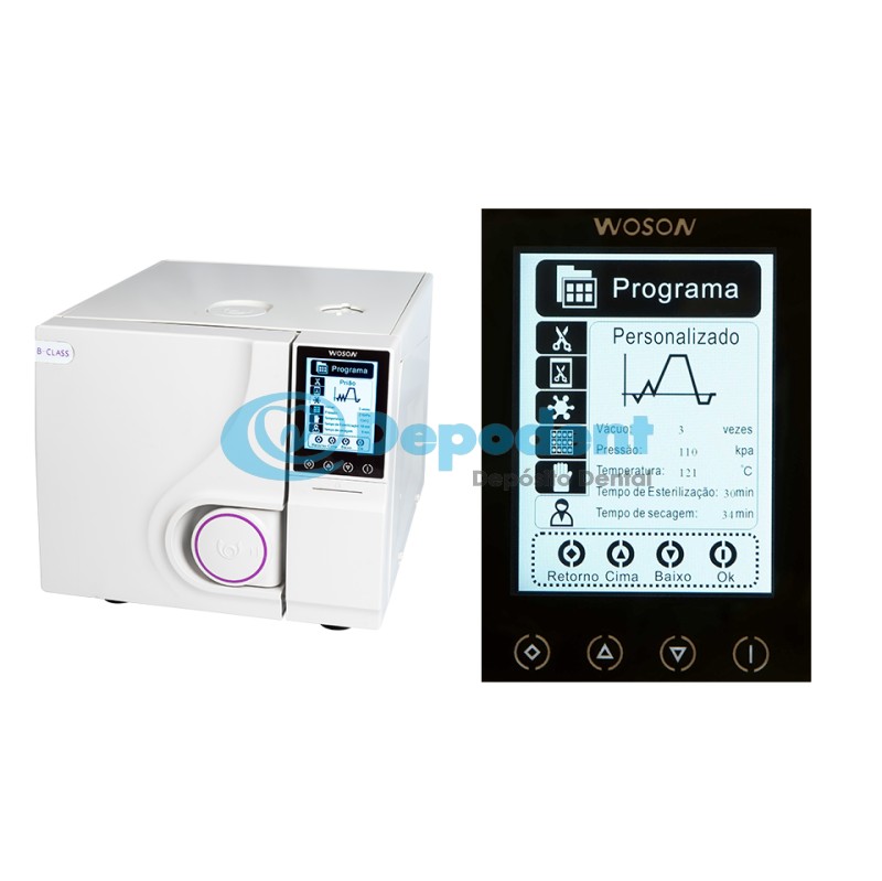 AUTOCLAVE TANZO TOUCH CLASE B 18 LTS WOSON