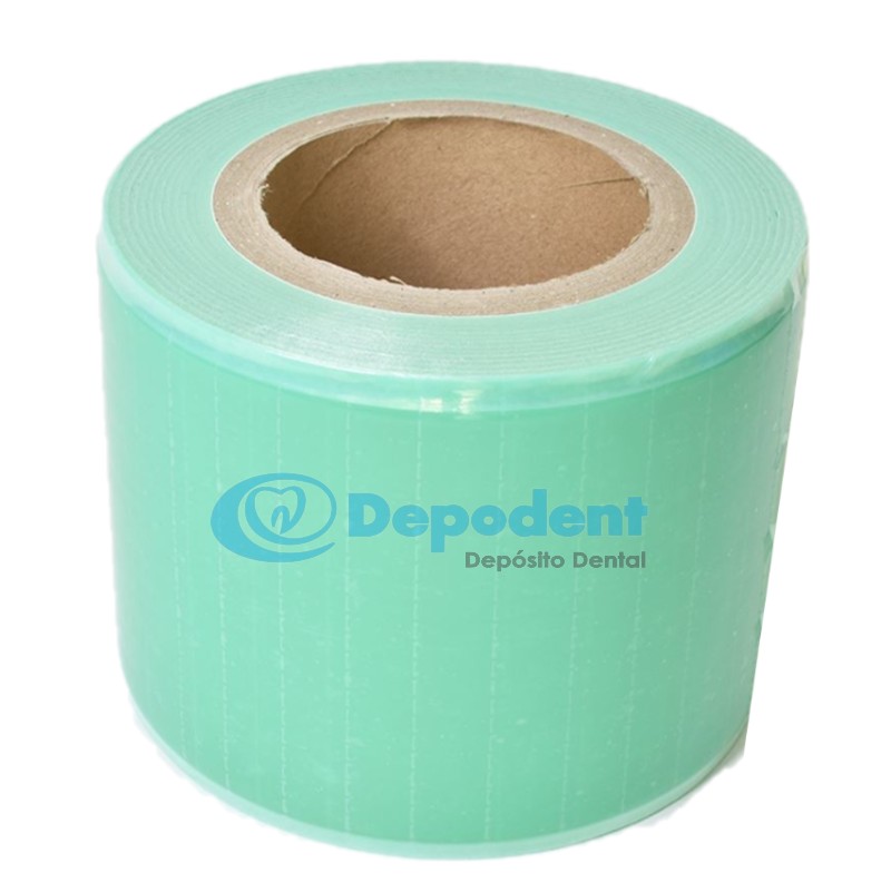 BARRERA ROLLO PLASTICO 10 X 15 CM VERDE 1200 PZA BORGATTA