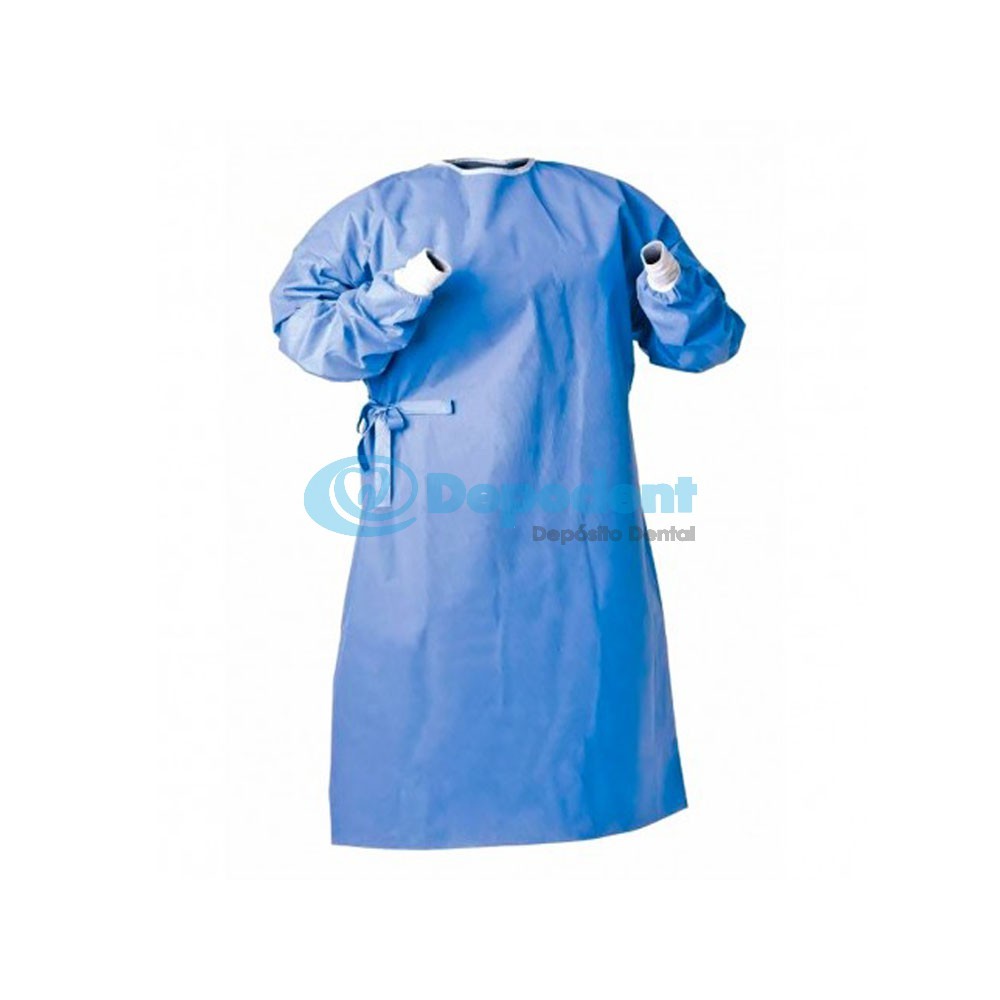 BATA QUIRURGICA IMPERMEABLE AZUL DENTAL TRADING