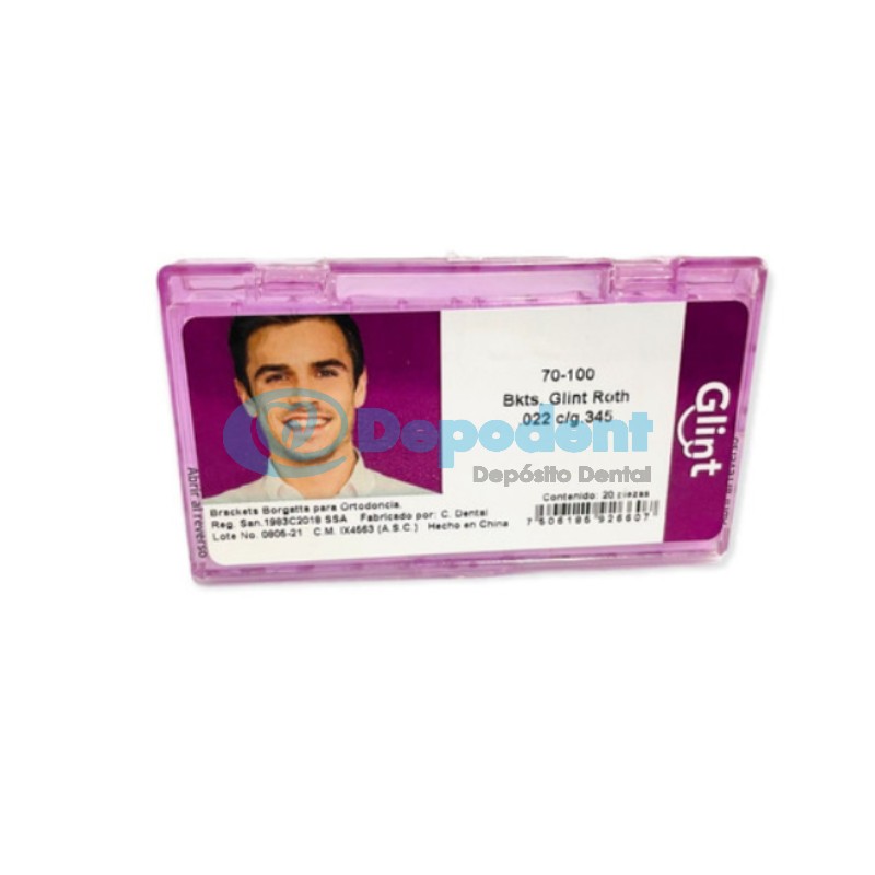BRACKETS ROTH GLINT METALICO .022 BORGATTA