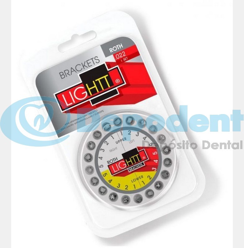 BRACKETS ROTH LIGHTT METALICO .022 AH KIM PECH