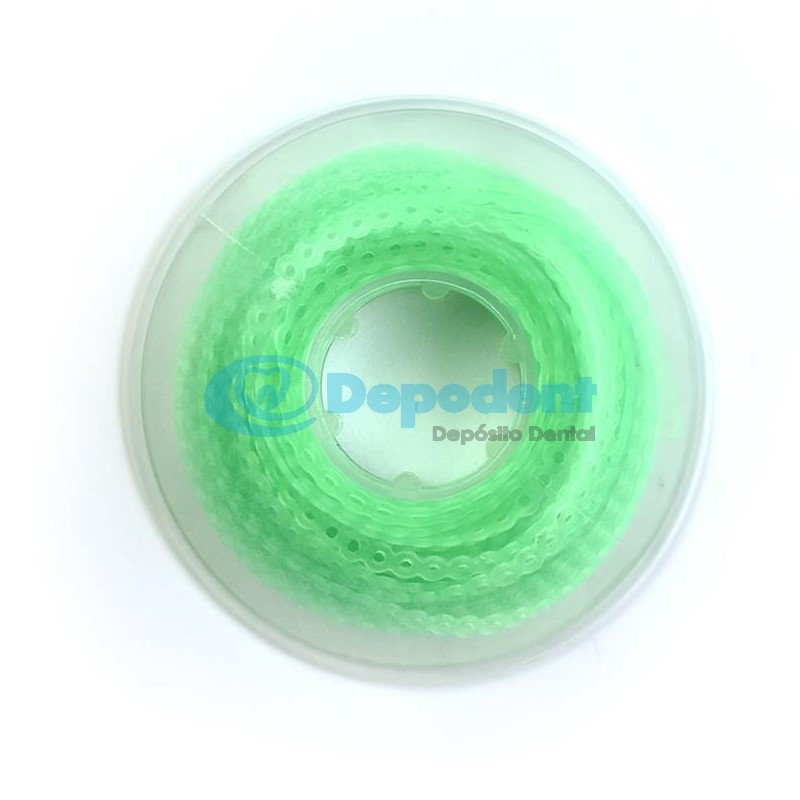 CADENA ELASTICA ABIERTA VERDE NEON 2.30 M BORGATTA