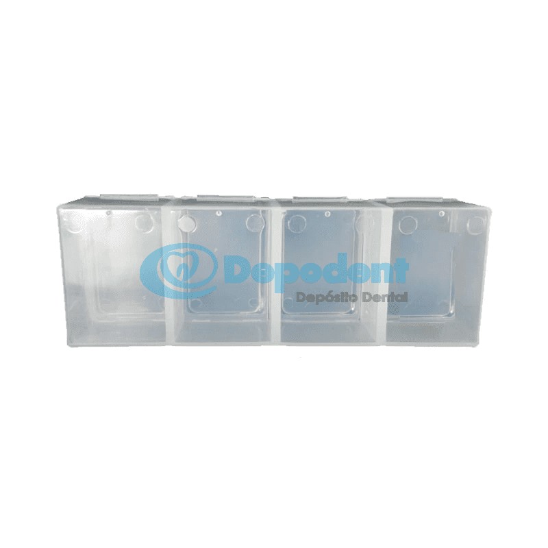 CAJA PORTABRACKETS C/ 4 DIVISIONES GRANDE BAKEL