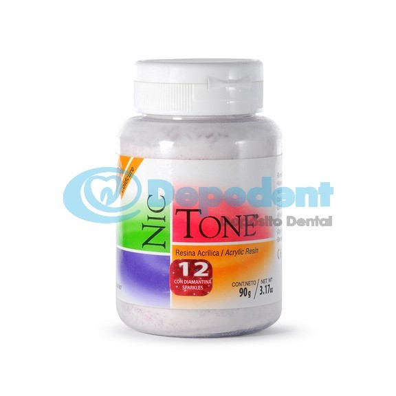 ACRILICO AUTOCURABLE ORTODONCIA COLOR 12 90 GR NIC TONE