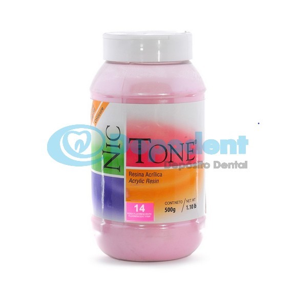 ACRILICO AUTOCURABLE ORTODONCIA COLOR 14 500 GR NIC TONE