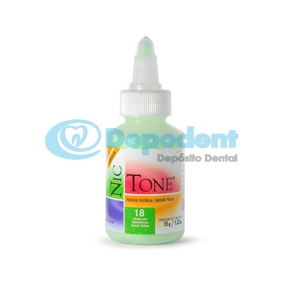 ACRILICO AUTOCURABLE ORTODONCIA COLOR 18 35 GR NIC TONE