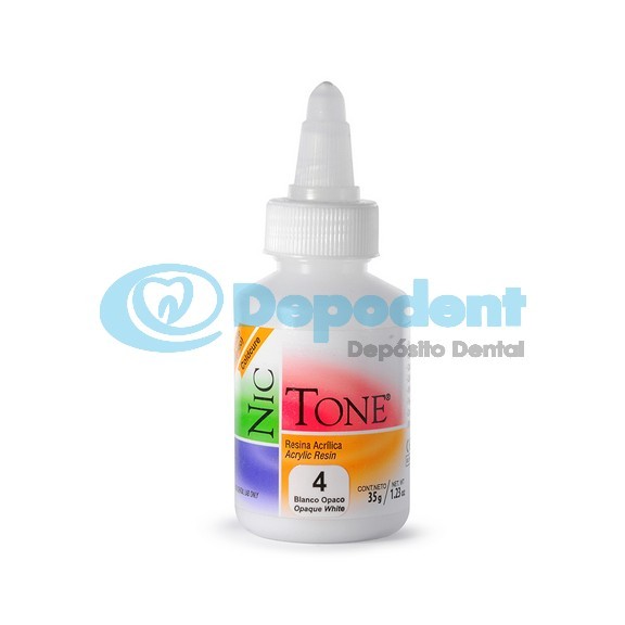 ACRILICO AUTOCURABLE ORTODONCIA COLOR 4 35 GR NIC TONE