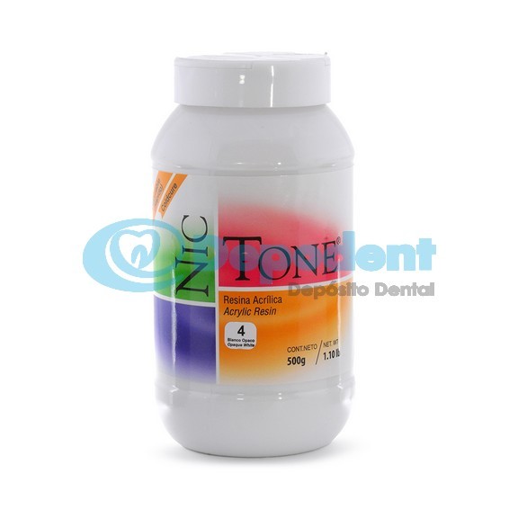ACRILICO AUTOCURABLE ORTODONCIA COLOR 4 500 GR NIC TONE