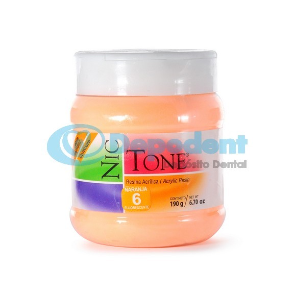 ACRILICO AUTOCURABLE ORTODONCIA COLOR 6 190 GR NIC TONE