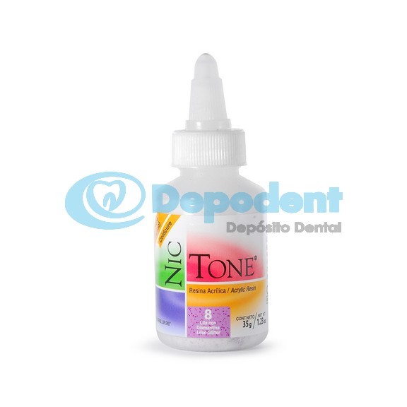 ACRILICO AUTOCURABLE ORTODONCIA COLOR 8 35 GR NIC TONE