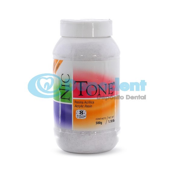 ACRILICO AUTOCURABLE ORTODONCIA COLOR 8 500 GR NIC TONE